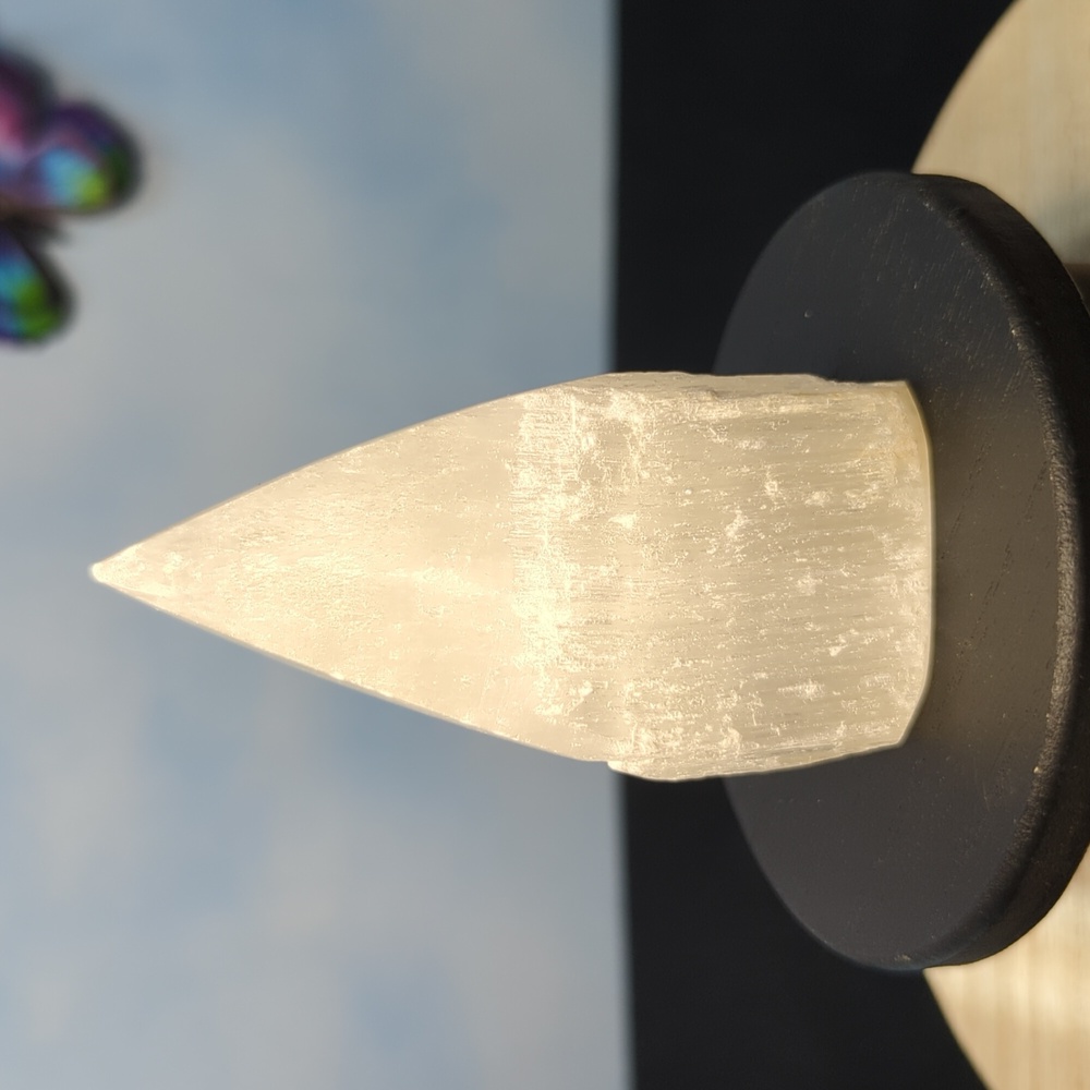 Selenite Top Polished Power Point